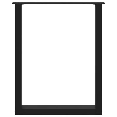 Salontafelpoten 3 st U-vormig 70x(72-73) cm staal zwart Salontafelpoten 3 st U-vormig 70x(72-73) cm staal zwart