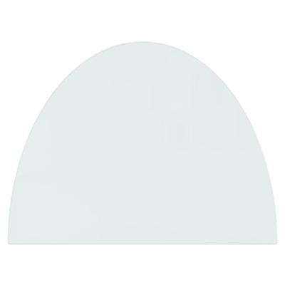 VidaXL Glasplaat voor open haard half rond 800x600 mm - thumbnail