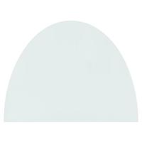 VidaXL Glasplaat voor open haard half rond 800x600 mm - thumbnail