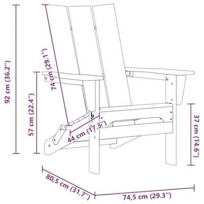 Tuinstoel 2 pcs Marineblauw 80.5 x 74.5 x 92 cm Polyetheen
