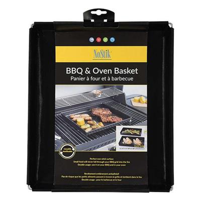 NoStik barbecue en ovenschaal 28x35x4 cm zwart