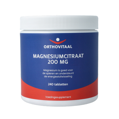 Magnesium citraat 200mg 240 Tabletten Magnesium citraat 200mg 240 Tabletten