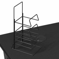 Gamingbureau met Y-vormige poten 90x60x75 cm zwart - thumbnail