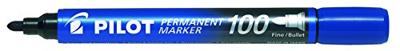 Pilot permanent marker 100, XXL doos met 15 + 5 stuks, blauw