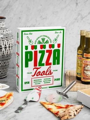 Essentials boek met keukengerei - Pizza tools