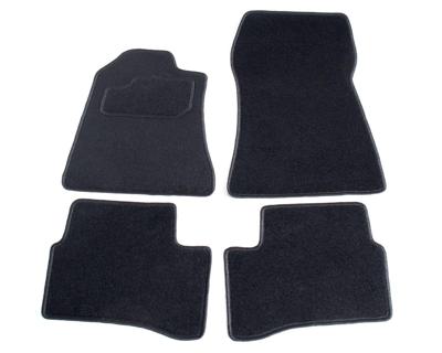 Automatten op maat - zwart stof - Mercedes CLK W208 1997-2002