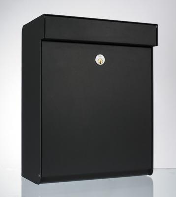 Design brievenbus Allux Grundform zwart