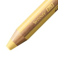 Kleurpotlood stabilo 880 woody 3 in 1 pastel geel | 5 stuks - thumbnail