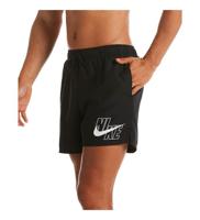 Nike Swim Logo Solid 5" Zwembroek Heren Zwart - Maat XL - Kleur: Zwart | Soccerfanshop - thumbnail