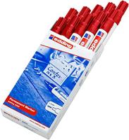 Permanente markeerstift Edding 3300 Rood (10 Stuks) - thumbnail