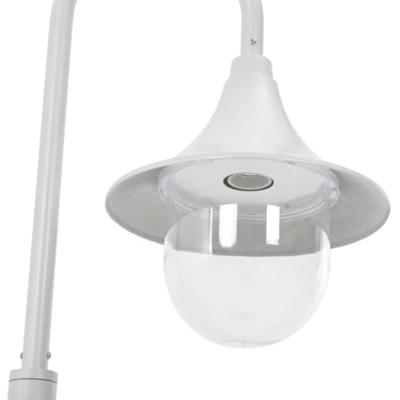 Paalverlichting tuin E27 120 cm aluminium wit Paalverlichting tuin E27 120 cm aluminium wit
