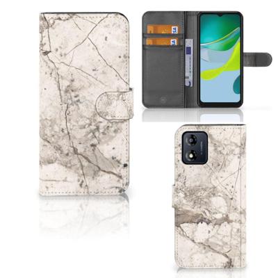 Motorola Moto E13 4G | Bookcase | Marmer Beige Motorola Moto E13 4G | Bookcase | Marmer Beige