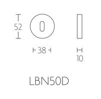 Formani LBN50D BASICS sleutelplaatje mat roestvast staal - thumbnail