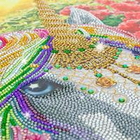 Crystal Art Diamond Painting Eenhoorn 50x40 cm - thumbnail