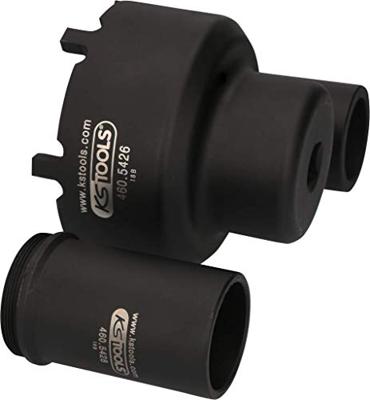 KS Tools 460.5425 Set steekmoeren met 2 geleidebuizen voor Mercedes, Ø 113 mm, 3-delig KS Tools 460.5425 Set steekmoeren met 2 geleidebuizen voor Mercedes, Ø 113 mm, 3-delig