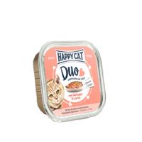 Happy Cat - Duo Menu Geflügel & Lachs (Gevogelte & Zalm) - 12 x 100 g - thumbnail