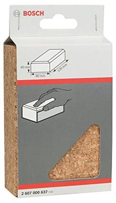 Bosch Accessories 2607000637 Handschuurblok, lengte x breedte: 80 x 120 mm, van kurk, klein 1 stuk(s)
