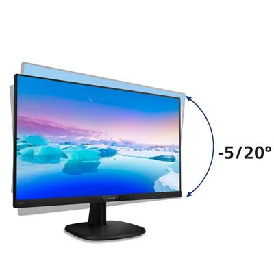 Philips V Line 243V7QJABF Led-display, 60,5 cm (23,8 inch), Full HD, plat, zwart, computerschermen (60,5 cm (23,8 inch), 1920 x 1080 pixels, Full HD, LED, 4 ms, zwart)
