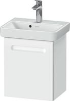Wastafelonderkast Duravit No.1 Met 1 Deur Rechts 44x38.6x47.8cm Met Geïntegreerde Greep Mat Wit - thumbnail