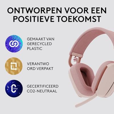 Logitech Zone Vibe 100 Draadloos Roze