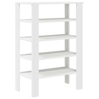 VidaXL Schoenenrek 61x32x87,5 cm bewerkt hout wit - thumbnail