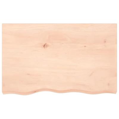 Wandschap 80x50x(2-4) cm onbehandeld massief eikenhout