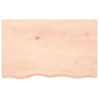 Wandschap 80x50x(2-4) cm onbehandeld massief eikenhout - thumbnail