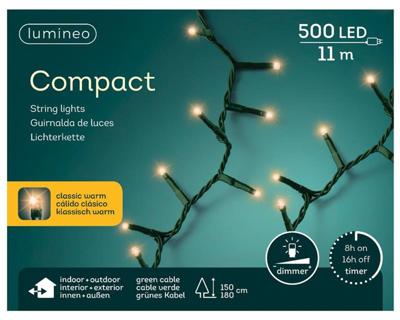 Lumineo Kerstverlichting compact 500l classicwar Lumineo Kerstverlichting compact 500l classicwar