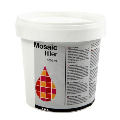 Creativ Company Mozaïekvoeg, wit, 1000 ml/ 1 emmer
