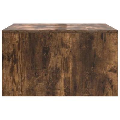 Salontafel met lades 70,5x70x40 cm gerookt eikenkleurig