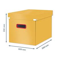 Leitz Cosy Click & Store kubus grote opbergdoos, geel - thumbnail