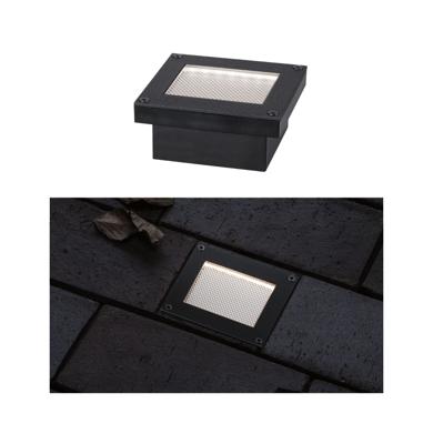 Paulmann 94576 Domenic Inbouwlamp op zonne-energie 0.1 W Warmwit Zwart Paulmann 94576 Domenic Inbouwlamp op zonne-energie 0.1 W Warmwit Zwart