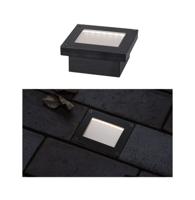Paulmann 94576 Domenic Inbouwlamp op zonne-energie 0.1 W Warmwit Zwart - thumbnail
