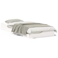 Bedframe Wit 90 x 210 cm Massief grenenhout - thumbnail