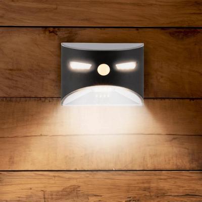 Solar wandlamp gaze op zonne-energie - moderne buitenlamp met bewegingssensor