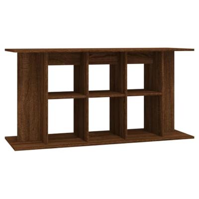 Aquariumstandaard 120x40x60 cm bewerkt hout bruineikenkleurig