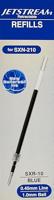 Navulling voor balpen Uni-Ball Jetstream Premier SXR-10 1 mm Blauw (12 Stuks) - thumbnail