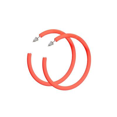 Oorbellen neon-oranje