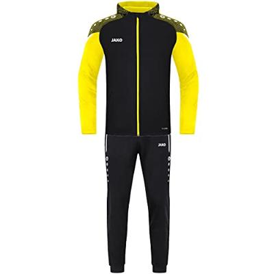 JAKO M9422 Polyesterpak Met Kap Performance - Zwart/Zachtgeel - 4XL