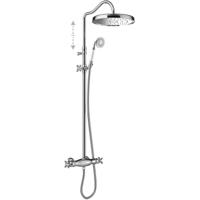 Regendoucheset Tres Clasic Thermostatische Opbouw Incl. Handdouche Chroom Tres - thumbnail