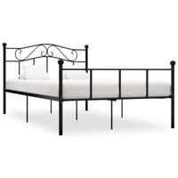 Bedframe metaal zwart 120x200 cm - thumbnail