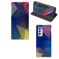 OPPO Find X3 Neo Stand Case Polygon Dark - thumbnail