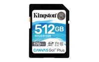 Kingston Canvas Go! Plus SD-kaart 512 GB Class 10 UHS-I - thumbnail