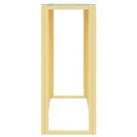 Wandtafel 110x30x70 cm roestvrij staal en glas - thumbnail