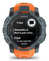 Garmin D2™ Mach 1 pilotensmartwatch met bruine leren band, referentienummer 010-02582-55, Zilver en zwart., strepen - thumbnail