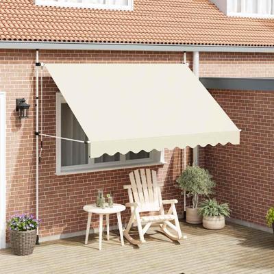 VidaXL Luifel handmatig uittrekbaar 300 cm crème