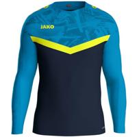 JAKO 8824K Sweater Iconic Kids - Marine Jako-Blauw/Fluogeel - 140 - thumbnail