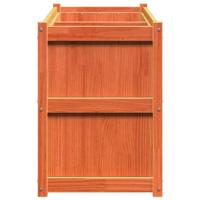 Plantenbak 150x50x70 cm massief grenenhout waxbruin - thumbnail