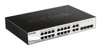 D-Link DGS-1210-16 16-poorts Smart Gigabit Switch (12 x 10/100/1000 Mbit/s TP (RJ-45) poorten en 4x Mini GBIC (SFP) slots) - thumbnail