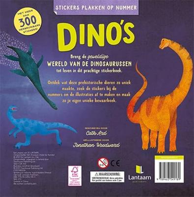 Kleuren met stickers voor Kinderen. Dino&apos;s